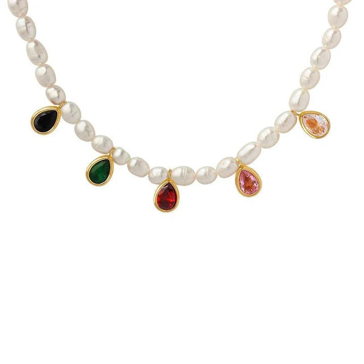 Elegant titanium steel necklace with a minimalist, sophisticated design and a polished, golden finish
