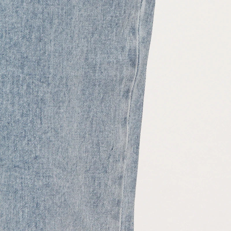 High-waisted wide-leg denim trousers in a stylish blue colour, featuring a comfortable and flattering fit
