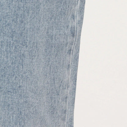 High-waisted wide-leg denim trousers in a stylish blue colour, featuring a comfortable and flattering fit