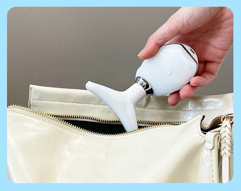 Premium skin tightening and facial massager with LED photon therapy to reduce wrinkles, tighten skin, and improve overall skin health