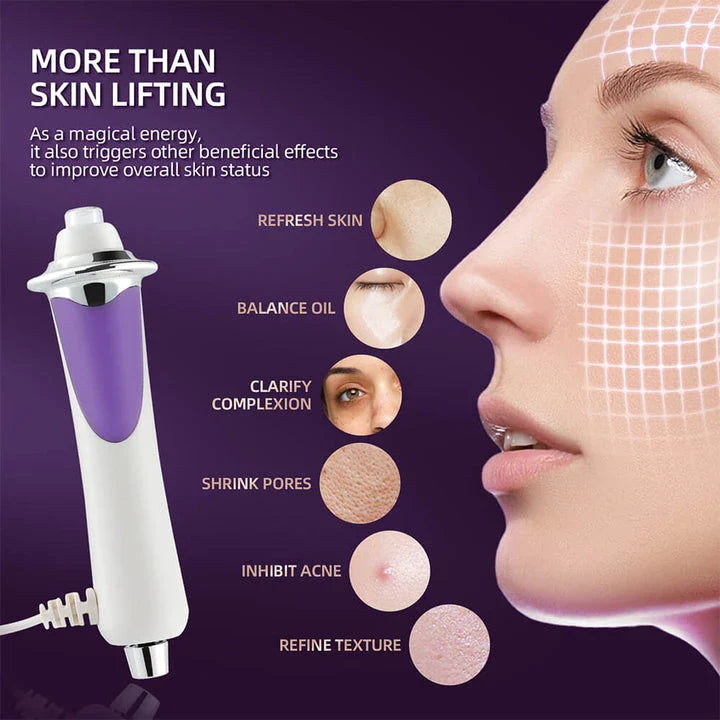 Premium Microcurrent Facial Toning Pen with Red Light Therapy for Skin Rejuvenation and Tightening