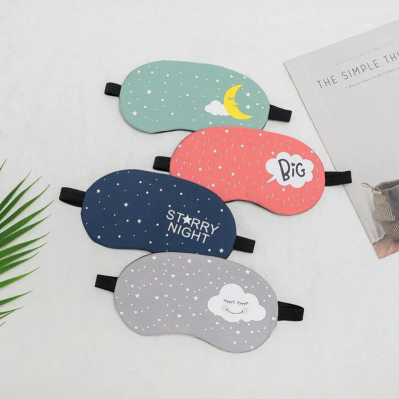 Premium cotton and silk sleep mask with adjustable strap for complete blackout and comfortable sleep