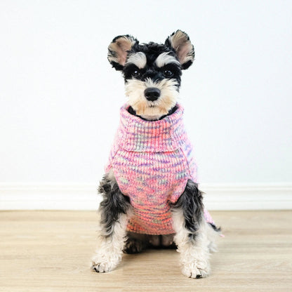 Stylish and cosy purple turtleneck sweater for pets, made with premium acrylic fibres for maximum comfort and warmth.