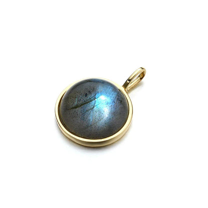 Exquisite sterling silver pendant with captivating elongated stone design, inspired by the timeless beauty of the night sky