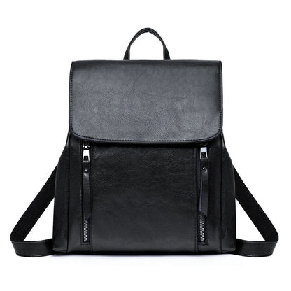 Premium oil-wax women's backpack in various colours, featuring a sleek and vintage-inspired design for a stylish city companion