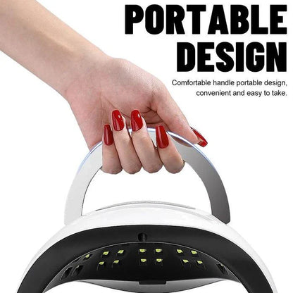 Trendha 320W High Power UV LED Nail Lamp with 4 Timers and Smart Sensor for Salon-Quality Nails at Home