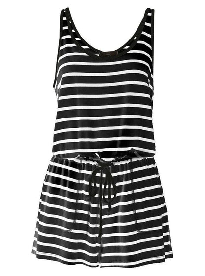 Camisole jumpsuit with drawstring waist, made of premium cotton, available in various colours and sizes