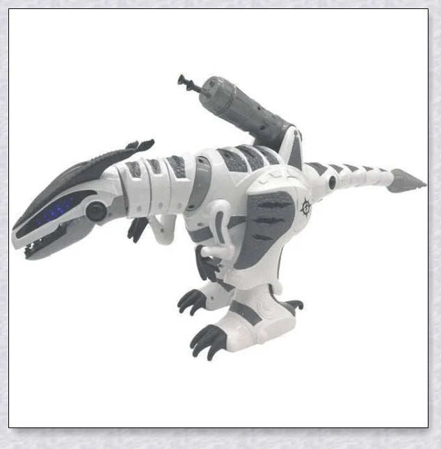 Intelligent interactive remote control robot dinosaur toy for children, with advanced features like touch-sensitive responsiveness, sucker bullet ejection, and 50 unique actions.