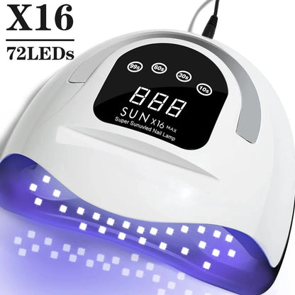 Trendha 320W High Power UV LED Nail Lamp with 4 Timers and Smart Sensor for Salon-Quality Nails at Home