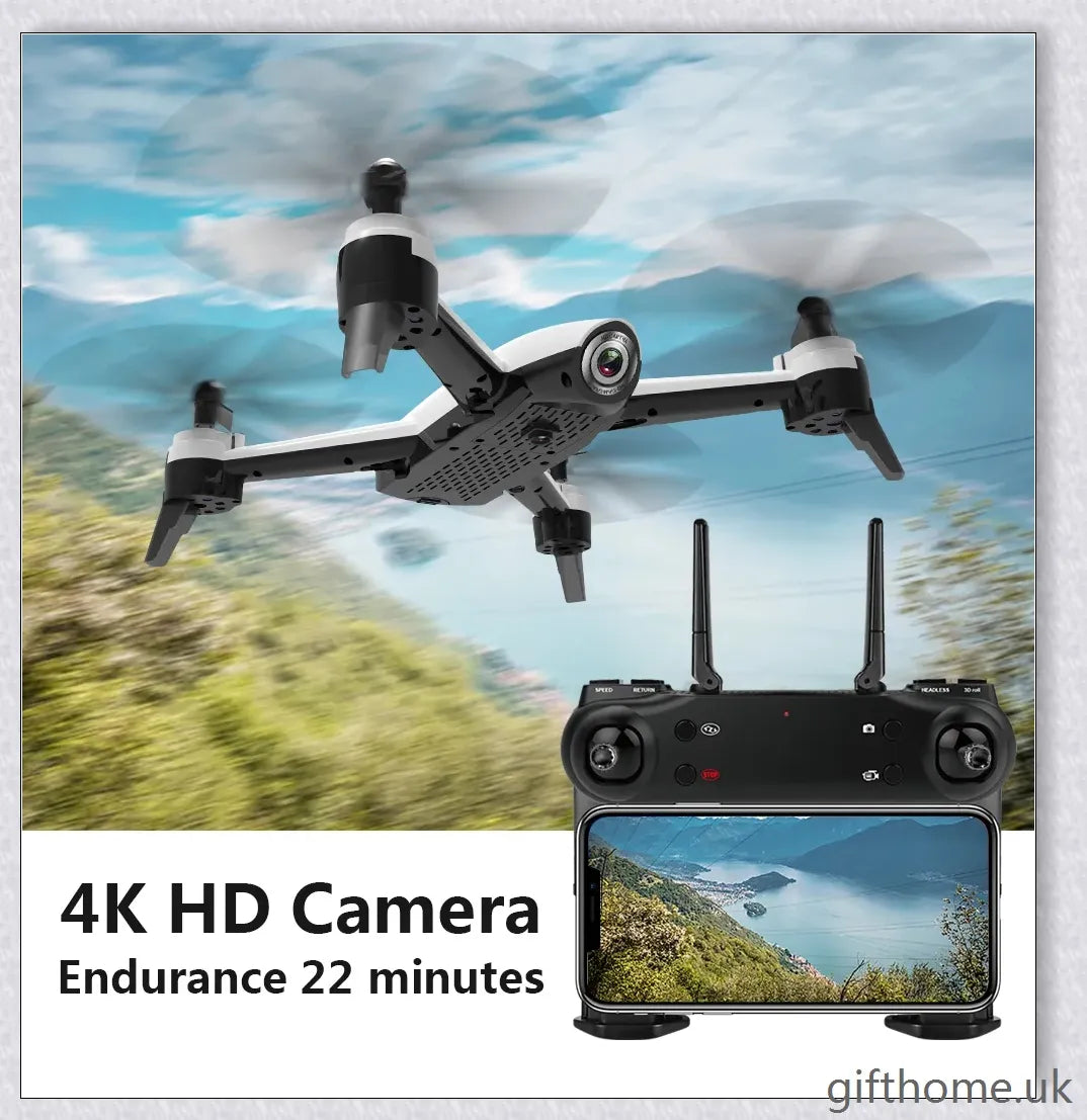 4K HD Aerial Drone with advanced stabilisation, long battery life, and intuitive app controls for capturing stunning aerial footage