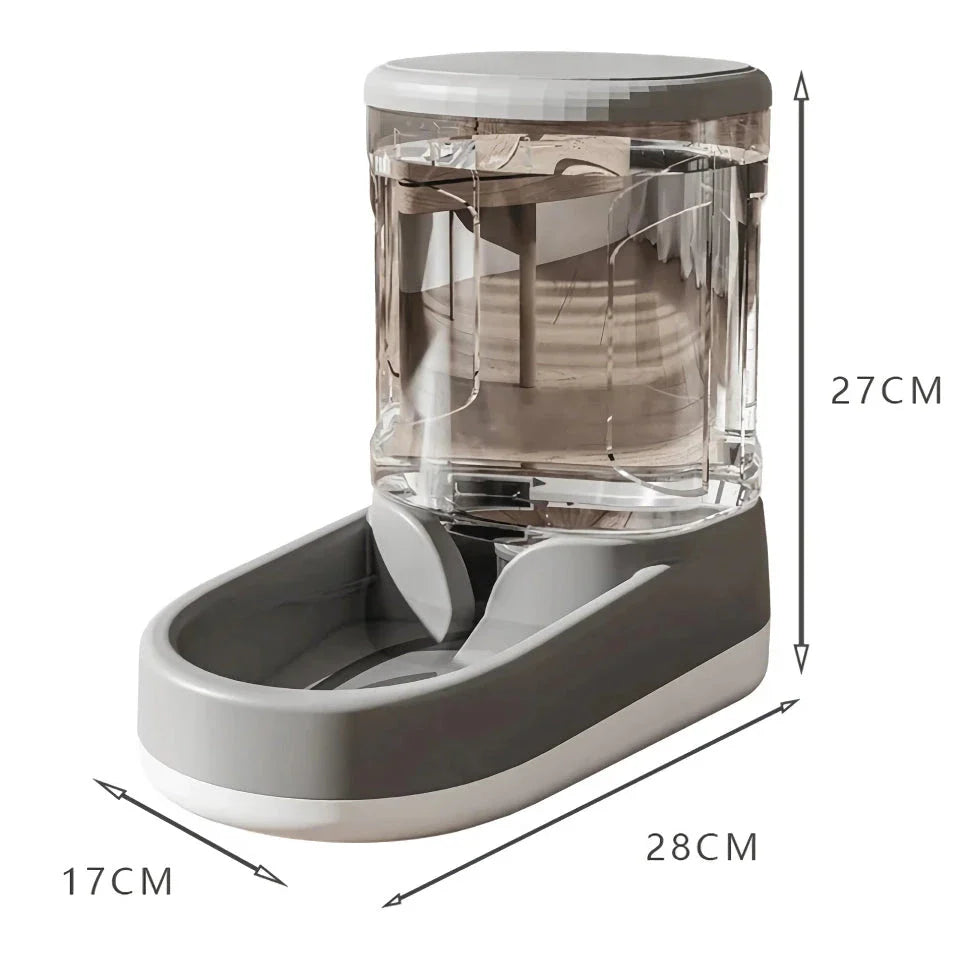 Large 3.8L Capacity Automatic Pet Food Dispenser for Dogs and Cats in Blue