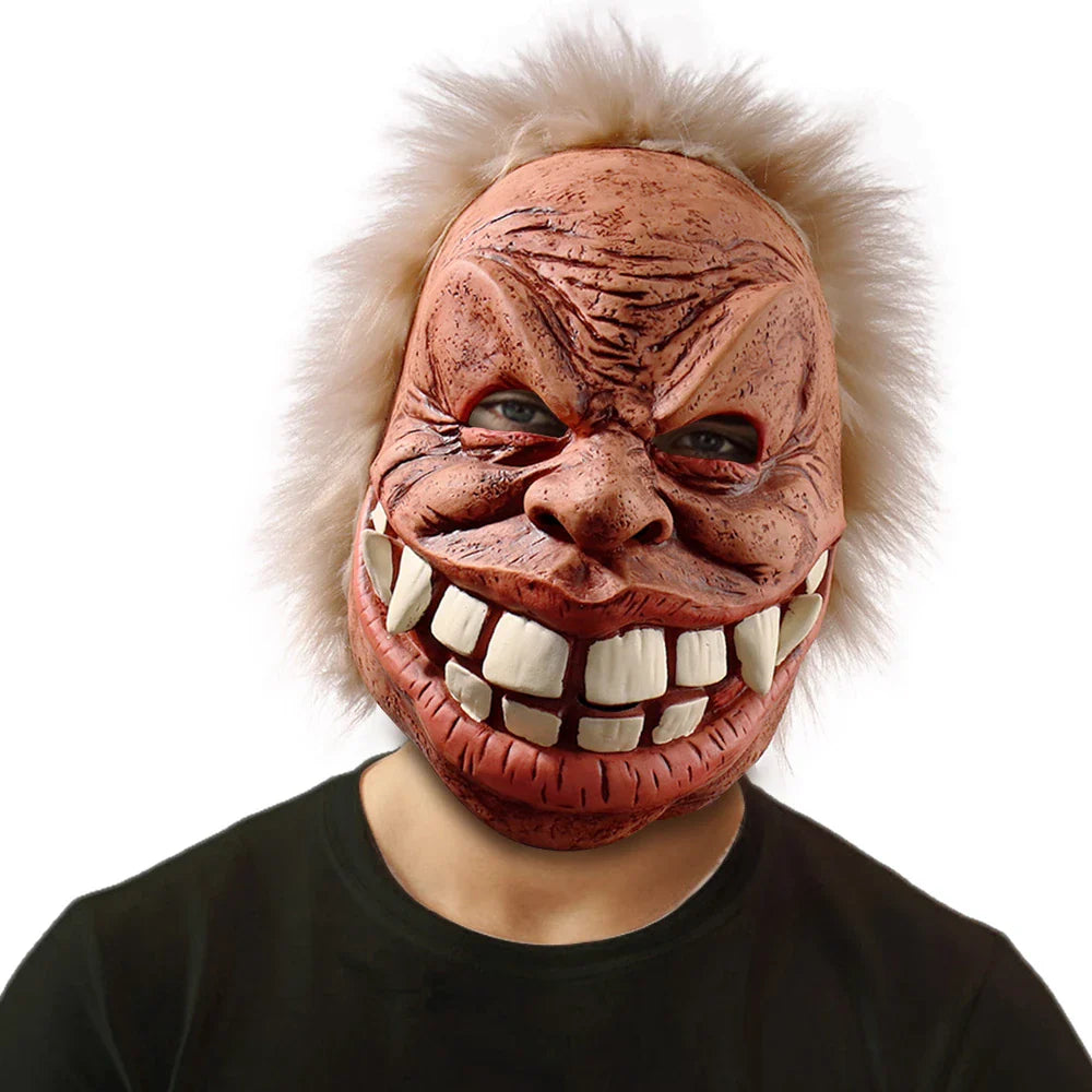 Premium Amusing Buckteeth Old Man Costume Mask - Realistic, exaggerated features for maximum hilarity