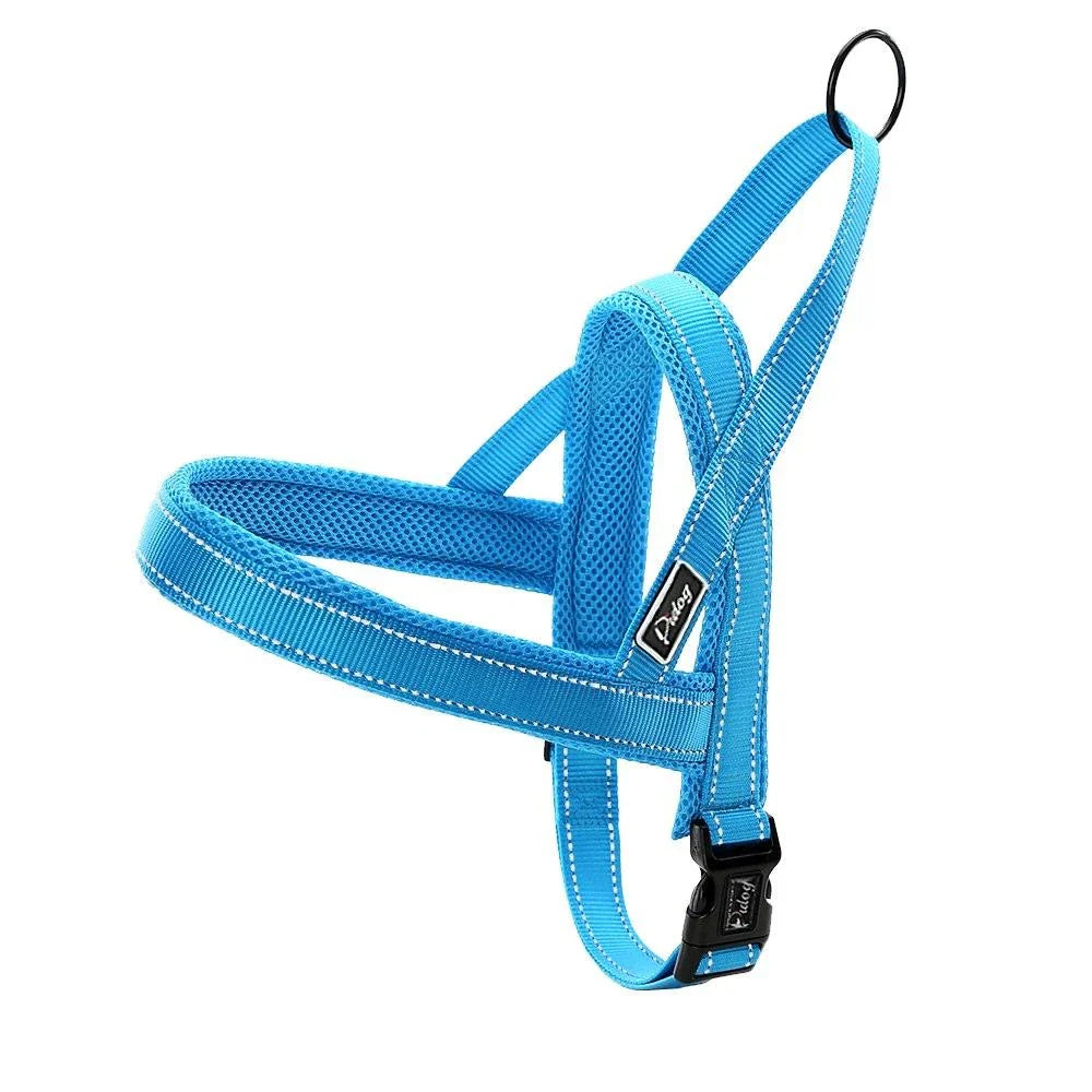 Durable nylon dog harness and leash set in various sizes for comfortable and secure walks with your canine companion