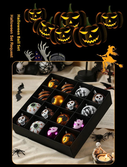 Handcrafted painted ghost pendants in a versatile design for Halloween decor and parties