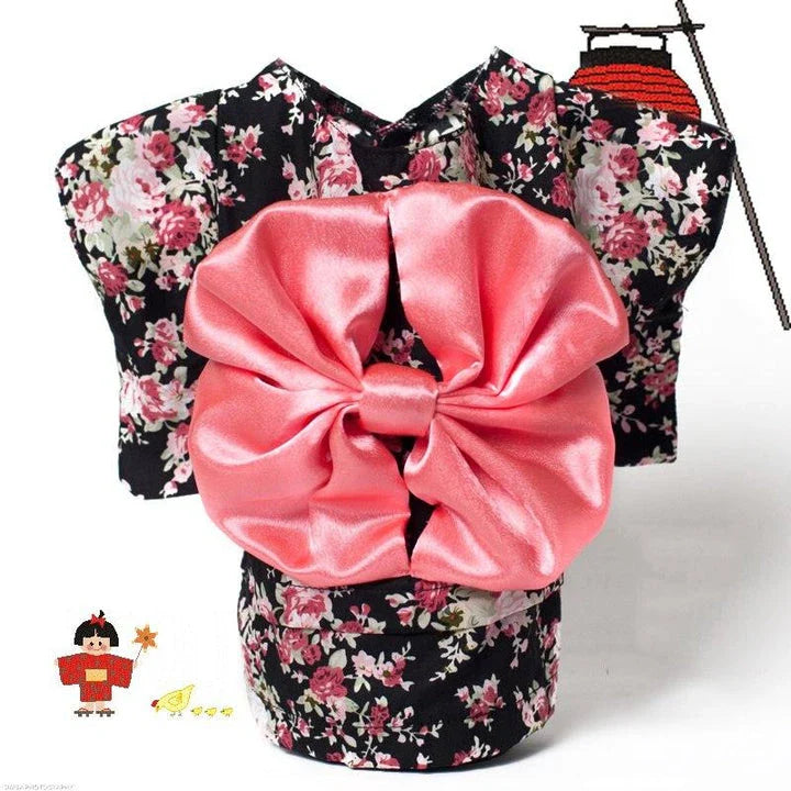 Floral print pet costumes in various sizes for cats and dogs, perfect for spring and autumn celebrations in the UK
