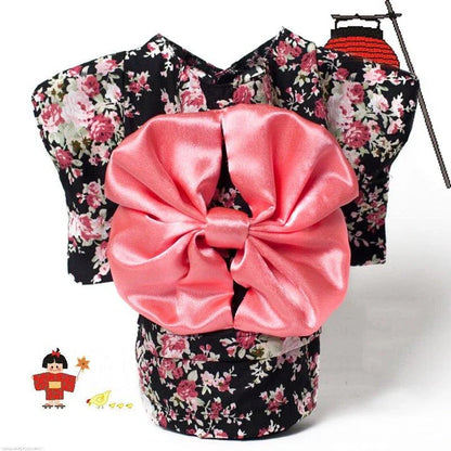 Floral print pet costumes in various sizes for cats and dogs, perfect for spring and autumn celebrations in the UK