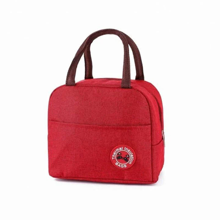 Stylish Oxford cloth cooler bag with zippered closure, perfect for outdoor activities and picnics