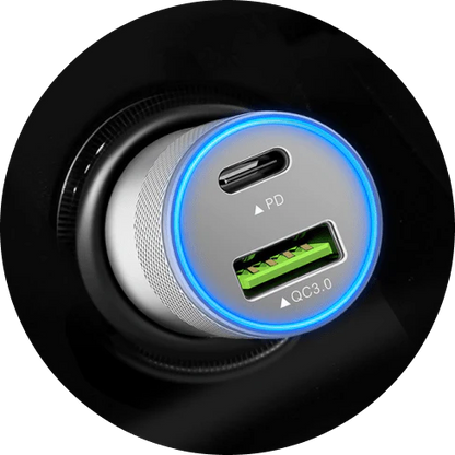 Dual PD & Type-C USB Charger Port with advanced fast-charging technology for all your devices