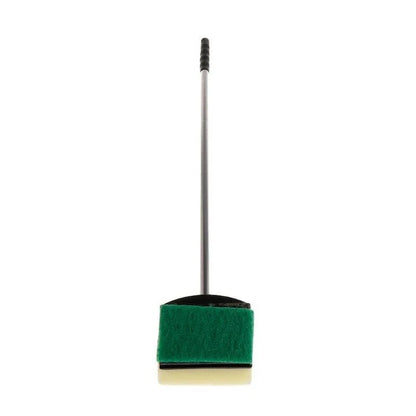 A high-quality stainless steel cleaning brush with a dual-sided sponge for efficient and thorough home cleaning.