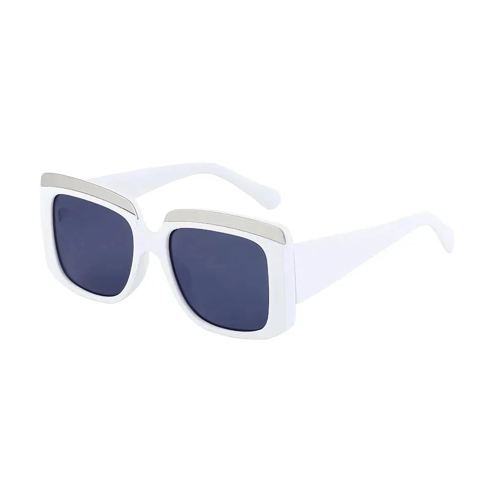 Premium oversized square sunglasses with polycarbonate frames and UV400 protective lenses