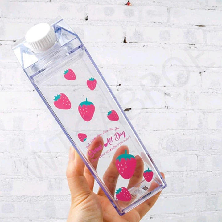 Premium transparent water bottle made with eco-friendly materials, featuring a crystal-clear design and durable construction for everyday hydration