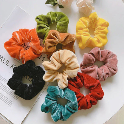Stylish and comfortable elastic hair bands for girls and women in a variety of vibrant colours