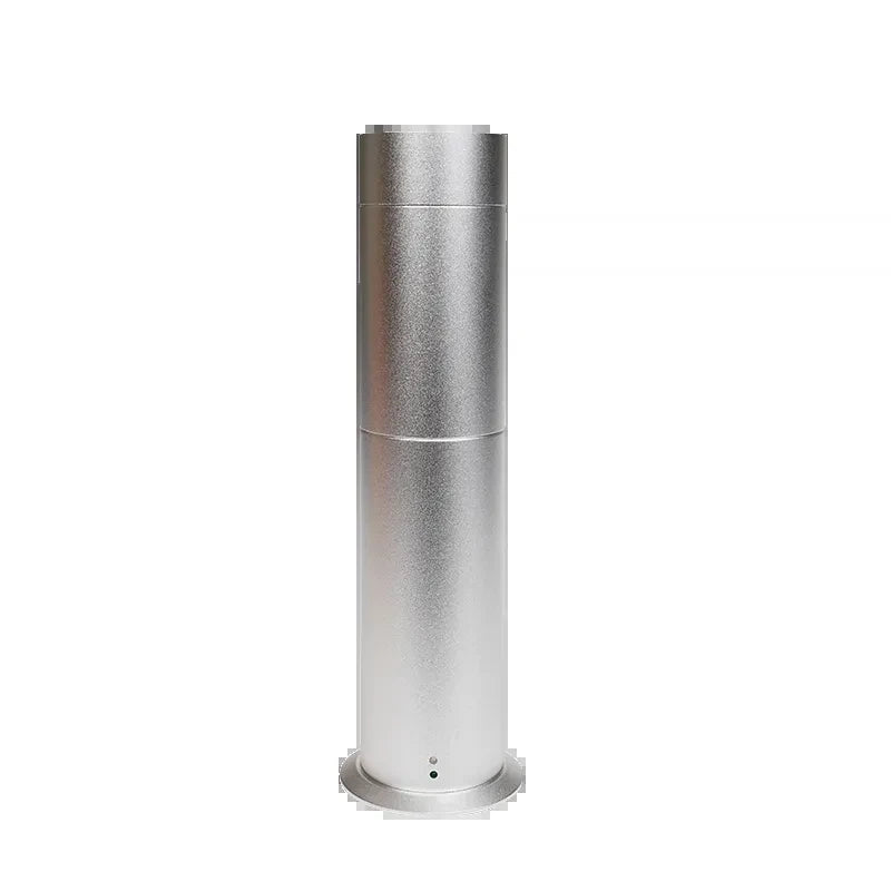 Elegant 120ml electric aroma diffuser with sleek metal design, perfect for creating a relaxing and inviting atmosphere in any setting