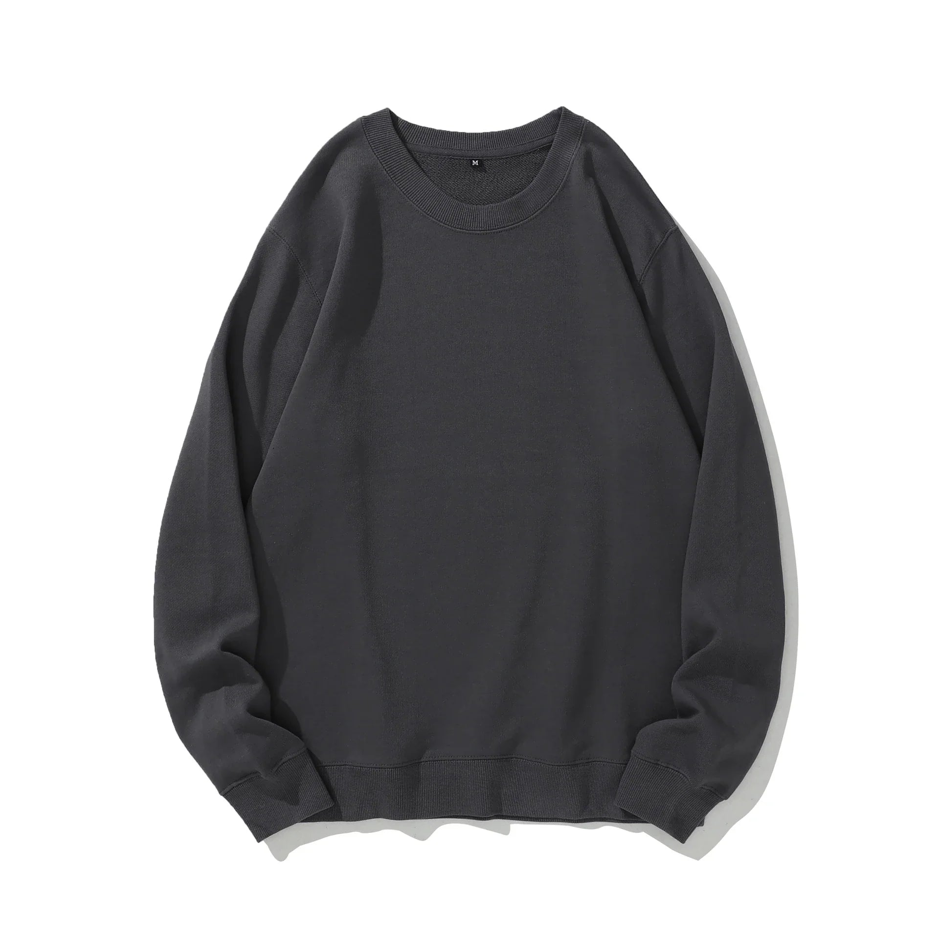 Premium heavyweight knitted jumper in a range of solid colours, made with soft cotton terry fabric for cosy comfort.