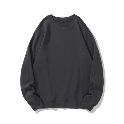 Premium heavyweight knitted jumper in a range of solid colours, made with soft cotton terry fabric for cosy comfort.