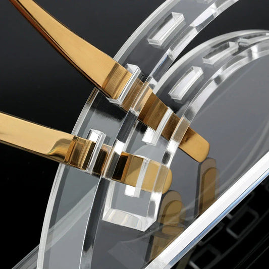 Premium stainless steel eyelash tweezers set with anti-static gold coating for precise lash application