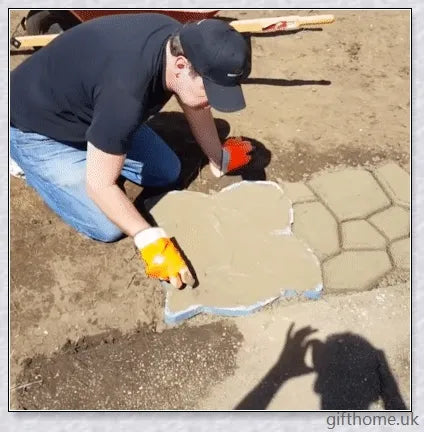 Durable, reusable DIY paving mould for creating custom garden paths, patios, and walkways in a variety of patterns