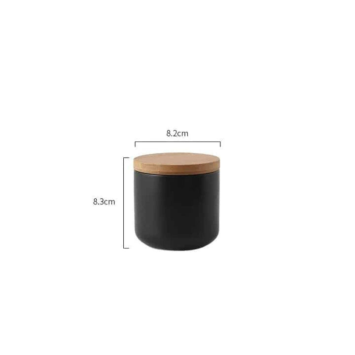 Elegant ceramic storage jars with airtight lids, available in small, medium, and large sizes for versatile kitchen organisation.