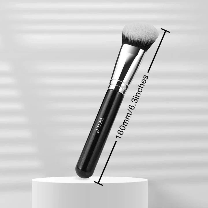 Professional Bevel Foundation Brush for seamless makeup application with a bevel design and soft, synthetic bristles