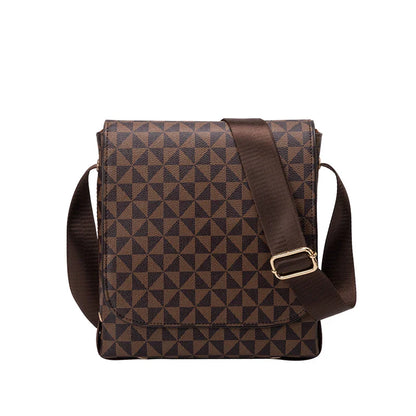 Premium quality PU leather business commuter bag with multiple compartments and adjustable shoulder strap for organised and comfortable transportation of essentials
