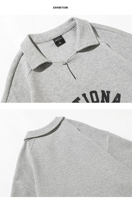 Refined cotton blend lapel shirt with half sleeves in a variety of colours, including brown, melange grey, and dark green