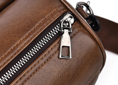 Premium men's crossbody bag with ample storage, water-resistant materials, and adjustable strap for versatile everyday use