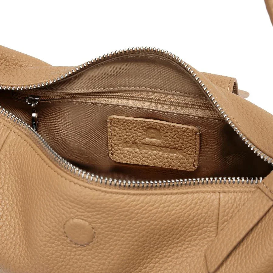 Luxurious Leather Crossbody Shoulder Bag for Women in Brown Colour