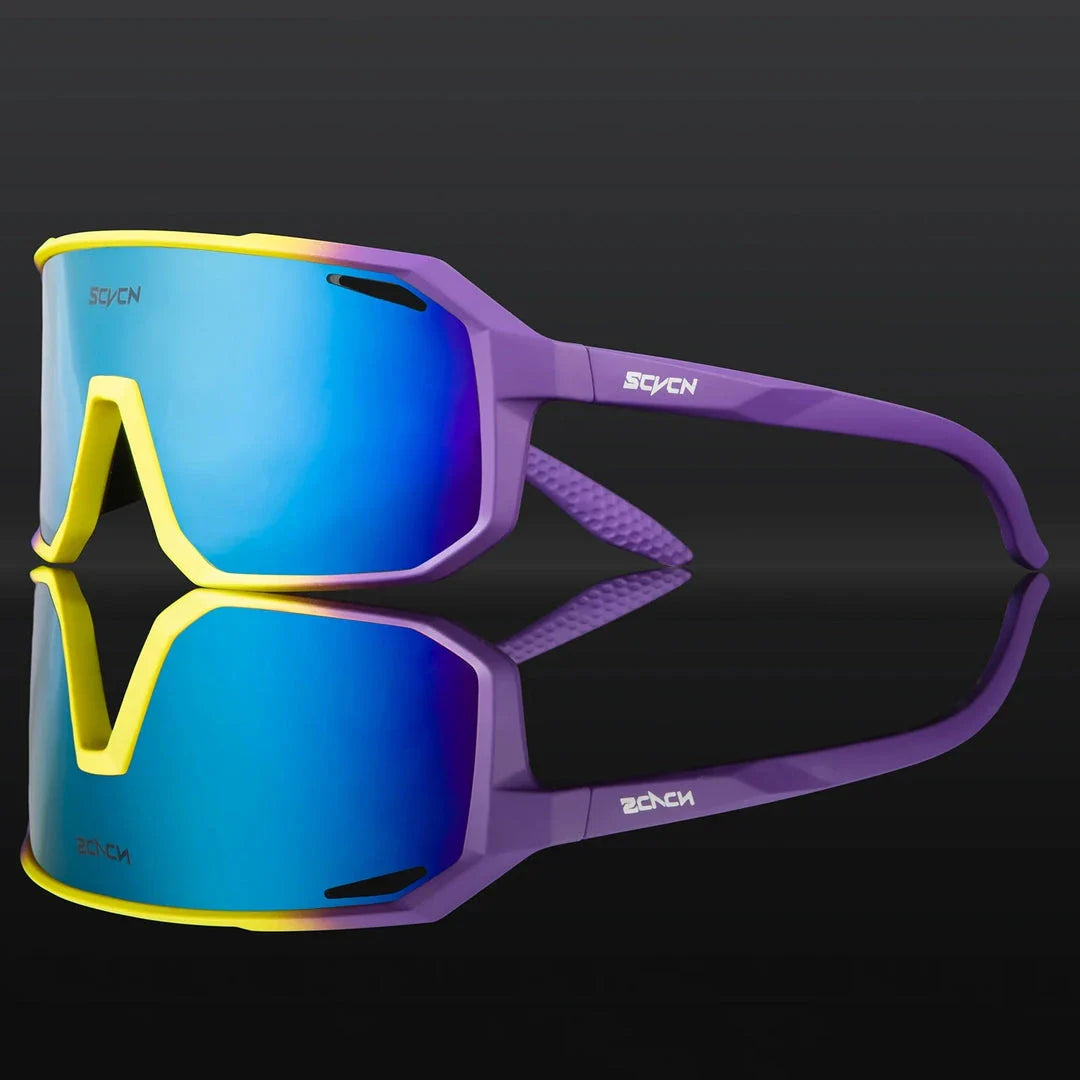 Multi-Sport UV400 Polycarbonate Sunglasses with TR-90 Frame for Cycling, Hiking, and Outdoor Activities