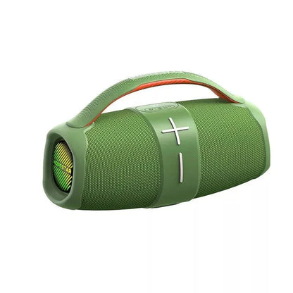 40W High-Power Portable Bluetooth Speaker with Dual Bass Radiators and Vibrant RGB Lighting