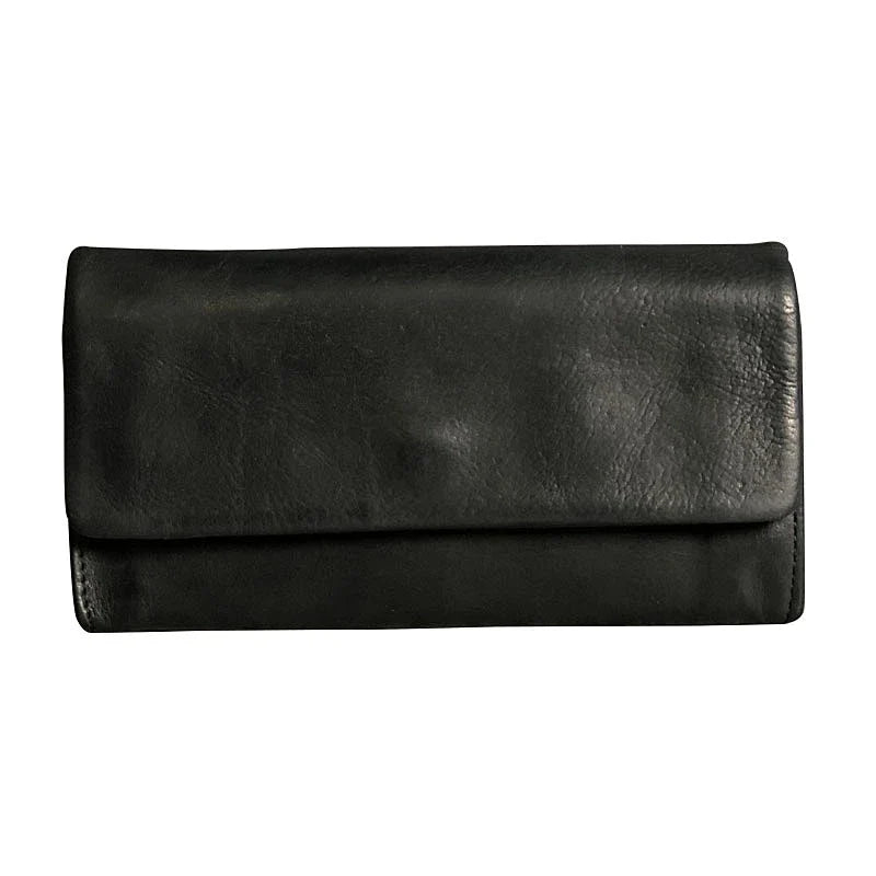 Premium handcrafted cowhide wallet with retro-inspired design, featuring hidden zipper compartment and dedicated card slots