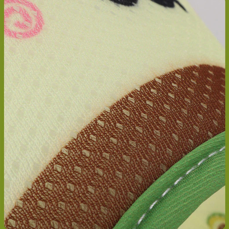 Stylish 3D printed pet collar in avocado, akita, and small yellow duck designs with breathable mesh material