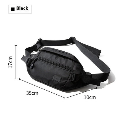 Versatile gents' casual shoulder bag made of premium Oxford cloth with multiple pockets and adjustable strap for organisation and comfort