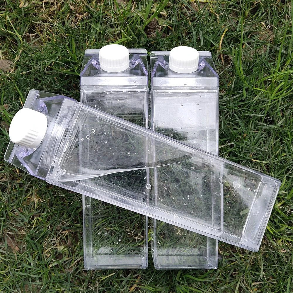 Premium transparent water bottle made with eco-friendly materials, featuring a crystal-clear design and durable construction for everyday hydration