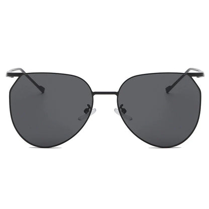 Elegant oval-shaped sunglasses with gradient lenses and alloy frames, offering timeless British style and UV protection.