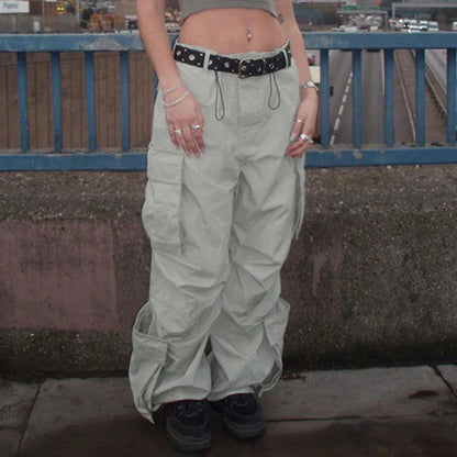 Personalised side pocket cargo trousers in grey, featuring a relaxed fit and practical pockets for everyday use.