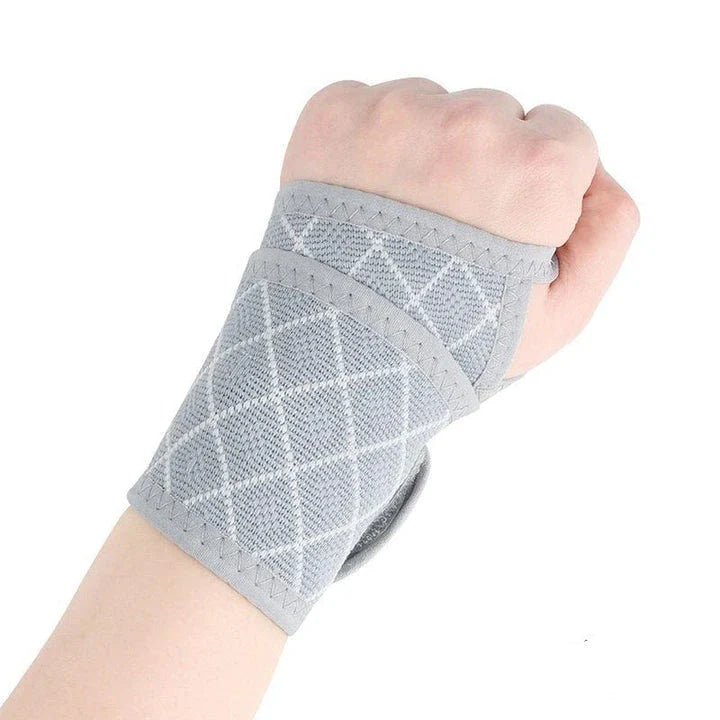 Premium sports wrist protector made of breathable, adjustable spandex material for pain relief and enhanced performance