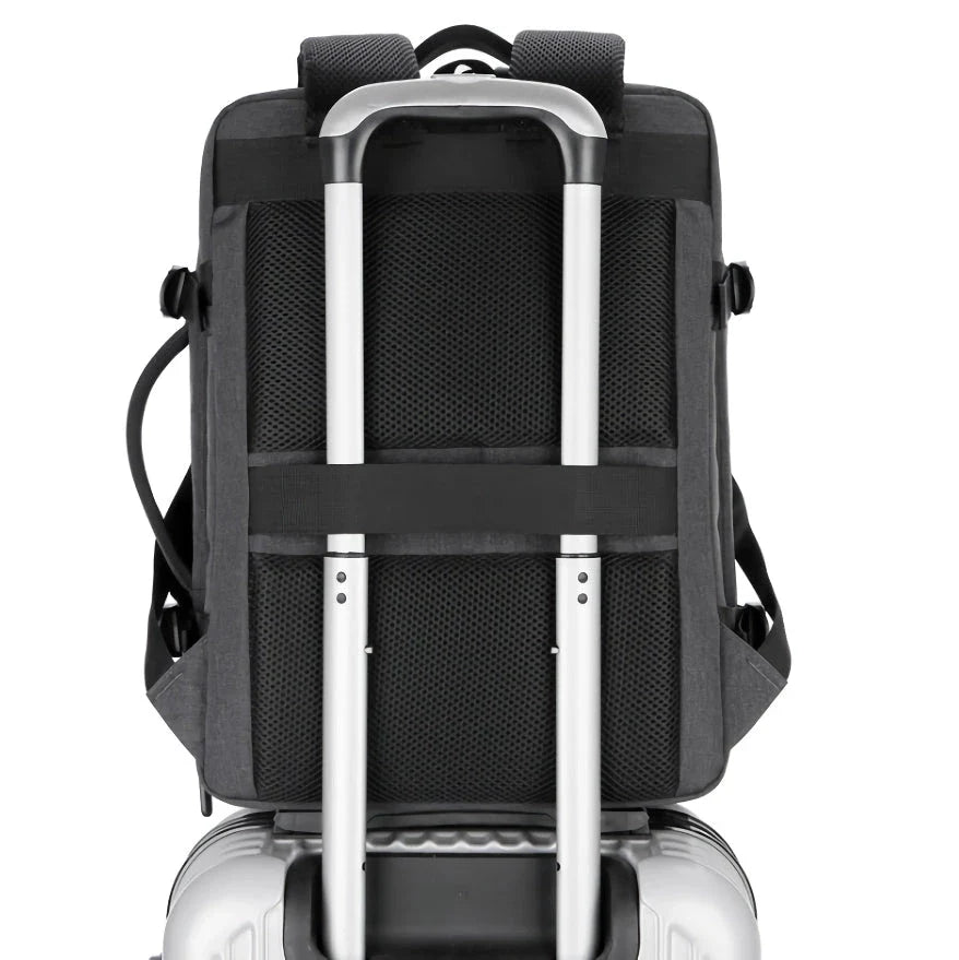 Premium Expandable Travel Backpack with USB Charging Port and Waterproof Oxford Fabric