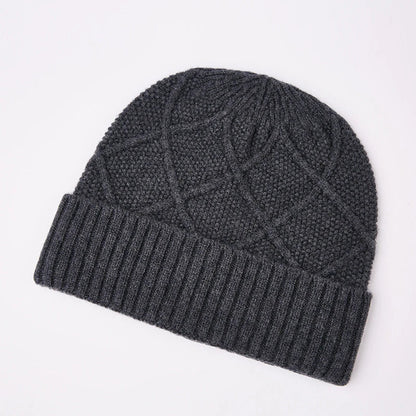 Premium knitted hat in various colours with a dome-shaped design, concave stripe pattern, and adjustable fit for warm outdoor fashion