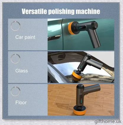 Premium Car Waxing and Polishing Wireless Machine with Powerful 80W Motor and Interchangeable Discs