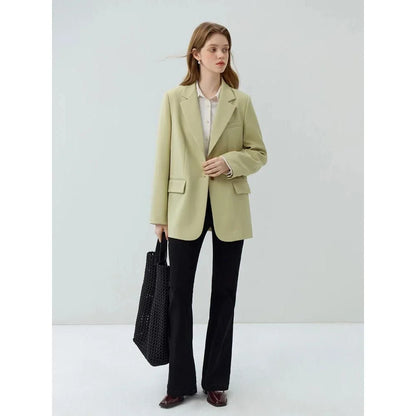 Elegant autumn casual suit set for contemporary women in chocolate brown color